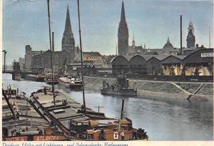 BR16605 Duisburg Hafen mit Liebfrauen und Salvatirkirche ship bateaux  germany