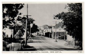 Street Scene Barrington Passage Nova Scotia Canada RPPC Postcard Posted 1956