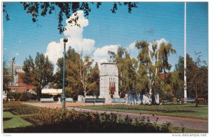 Cenotaph Honoring Canada's War Dead, Central Park, CALGARY, Alberta, Canada, ...