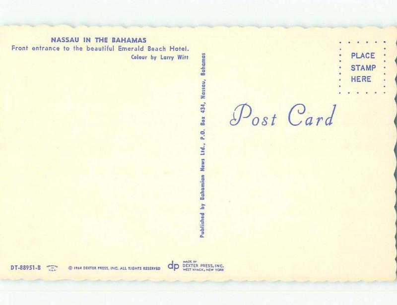 Pre-1980 NICE VIEW Nassau Bahamas i4141