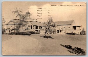 Goodall Hospital  Sanford   Maine  Postcard  1942