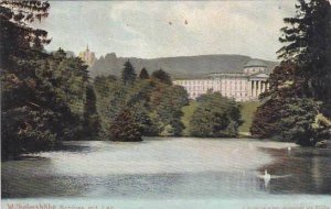 Germany Wilhelmshoehe Schloss mit Lac