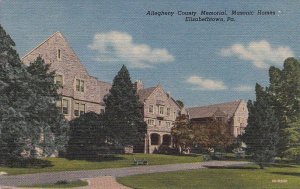 Postcard Allegheny County Masonic Home Elizaethtown PA