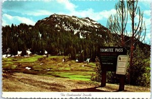 Postcard - Togwotee Pass is on the Continental Divide - Wyoming