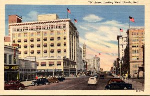 Nebraska Lincoln O Street Looking West Curteich