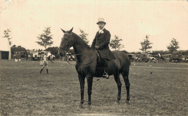 Equestrian Sport Horse Riding Netherlands Haarlem Vintage RPPC 07.56