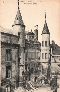 Vintage Postcard Hotel Vauluisant Museum Tourist Attraction Troyes, France