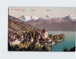 Postcard Scenic Oberhofen Switzerland