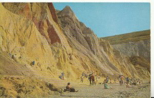 Isle of Wight Postcard - Coloured Cliffs - Alum Bay - Ref TZ9122