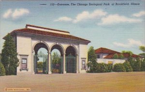 Illinois Brookfield Entrance The Chicago Zoological Park At Brookfield