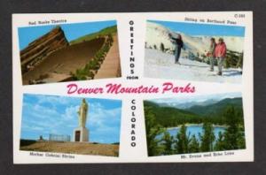 CO Greetings DENVER MOUNTAIN PARKS COLORADO Postcard PC