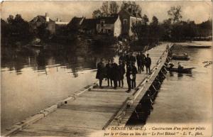 CPA DENÉE - Construction d'un pont sur pilotis par le 6*Genie (296653)