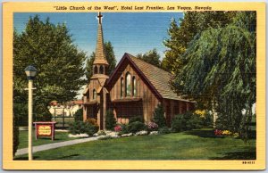 VINTAGE POSTCARD LITTLE CHURCH OF THE WEST AT LAS VEGAS NEVADA