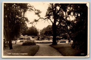 RPPC 1947  Visby  Sweden  Bolaniska  Tradgarden   Postcard