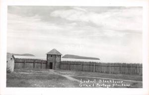 C95/ Grand Portage Stockade Minnesota Mn Real Photo RPPC Postcard c50s Fort