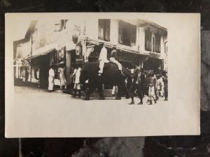 Mint Singapore Rare Real Picture Postcard Ridding Elephant