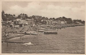Suffolk Postcard - Felixstowe, The Beach Looking East RS21821
