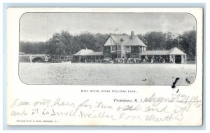 c1900s Boat House, Roger Williams Park Providence Rhode Island RI PMC Postcard