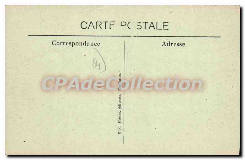 Postcard Old Cambo Les Terrasses Church