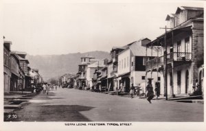 Sierra Leone Freetown Typical Street Canadian Cruise Ship Postcard