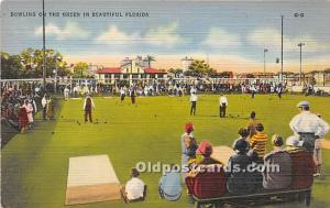 Bowling on the Green Lawn Bowling Unused 