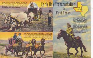 Early Day Transportation In West Texas 1947 Curteich