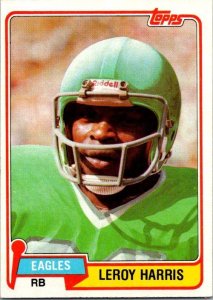 1981 Topps Football Card Leroy Harris Philadelphia Eagles sk10231