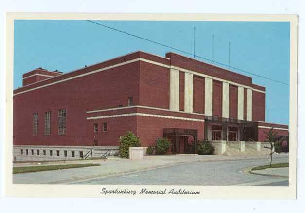 Spartanburg Memorial Auditorium, Spartanburg, South Caroline SC, Chrome