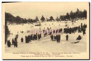 Postcard Old Peira Cava Nice surroundings track ski contest