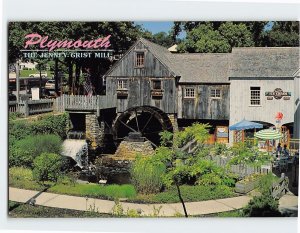 Postcard The Jenney Grist Mill Plymouth Massachusetts USA