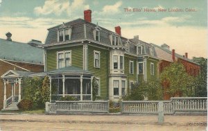 The Elk's Home, New London, Connecticut, Early Postcard, Unused