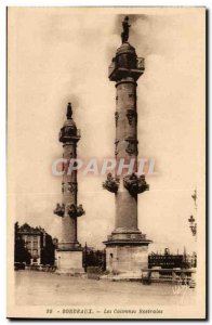 Bordeaux - The Rostral Columns - Old Postcard