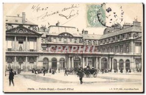Old Postcard Paris Palais Royal Council D & # 39Etat