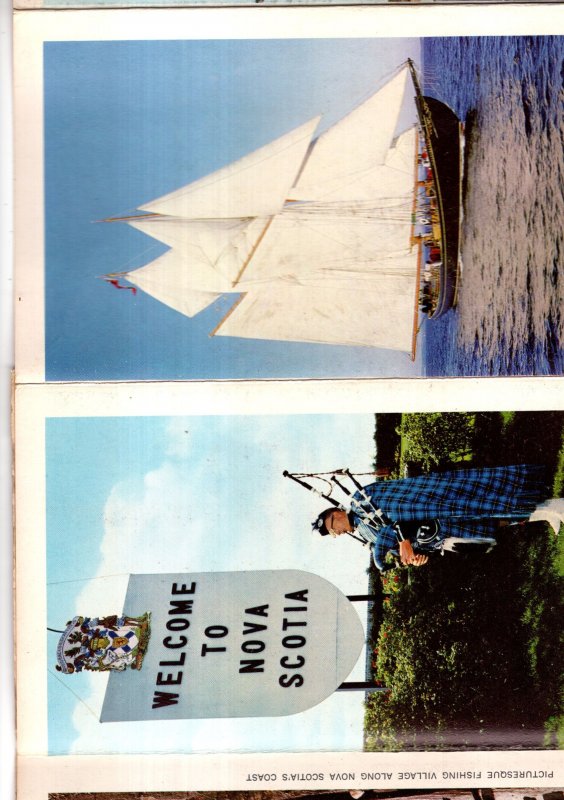 Nova Scotia, Yarmouth Lighthouse, Lobster Traps, Bluenose II, Souvenir Folder