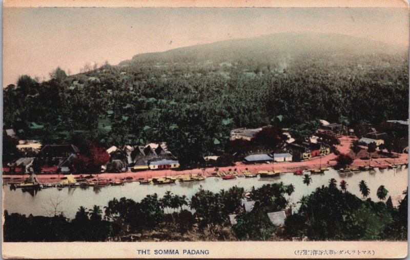 Indonesia The somma Padang Sumatra Vintage Postcard C053