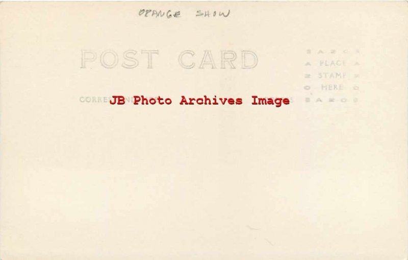 CA, San Bernardino, California, RPPC, Orange Show, Cucamonga Exhibit