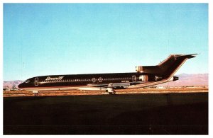 Braniff International Brown Boeing 727-227 in Las Vegas Nevada at Dusk Postcard