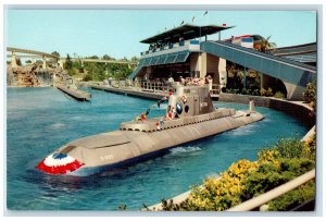 View Of Submarine Ride Disneyland's Anaheim California CA Vintage Postcard 