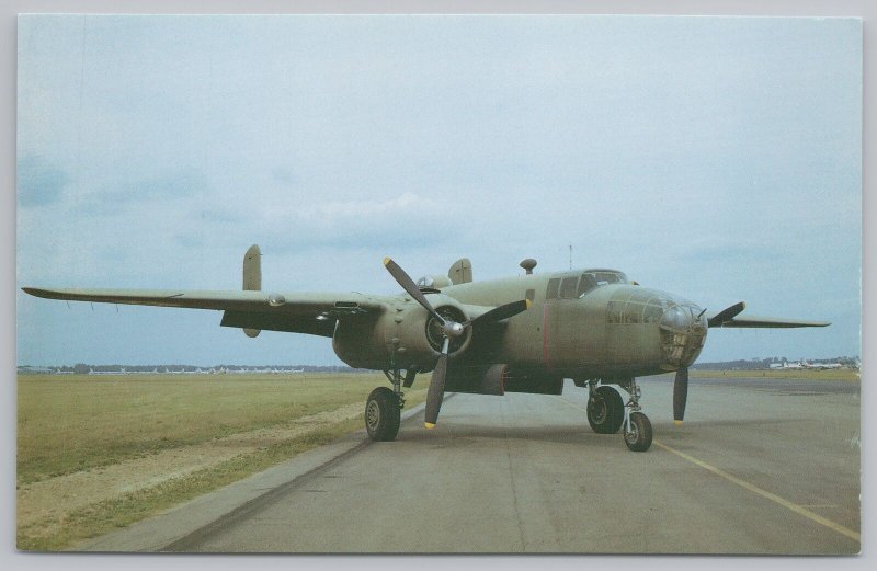 Transport~North American B-25B Mitchell Bomber Plane~Air Force~Vintage Postcard 