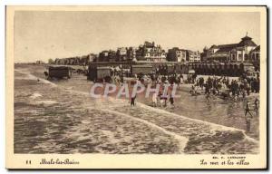 Old Postcard Malo Les Bains Sea And Villas