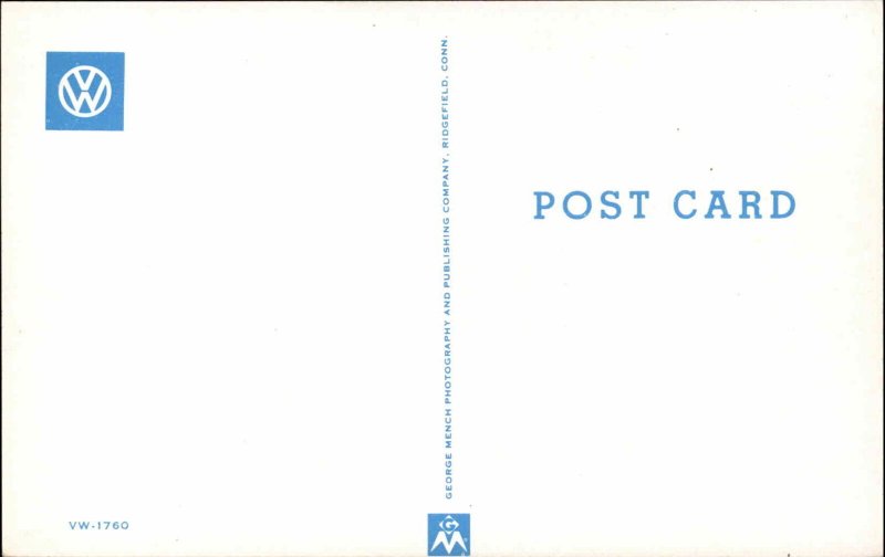 VW Volkswagen Bus Serial #VW-1760 c1960s Promo Postcard