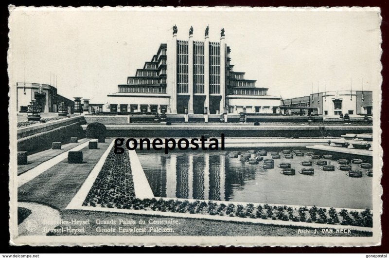dc1317 - BELGIUM Bruxelles Heysel 1950 Expo Palace. Tuberculosis Slogan