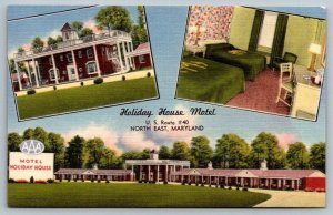 Holiday House Motel  North East  Maryland    Postcard