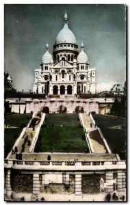 Old Postcard Paris The Sacre Coeur and Montmartre St. Peter Square