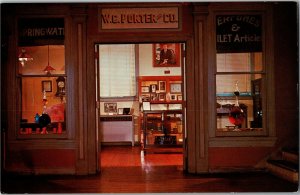 Greensboro NC Historical Museum, W.C. Porter Drug Store Vintage Postcard D36