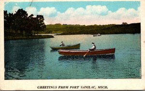 Greetings From Port Sanilac Michigan Canoeing Scene