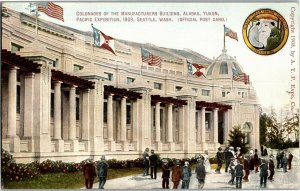 Colonades of Manufacturers Building 1909 Alaska Yukon Pacific Expo Postcard C05