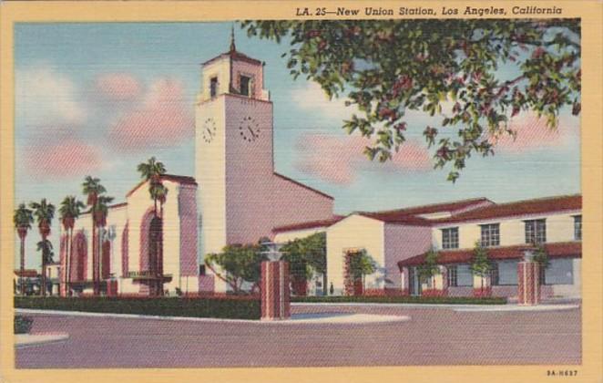 California Los Angeles Union Station Curteich