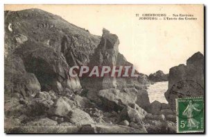 Cherbourg Old Postcard Its surroundings Joburg L & # 39entree caves