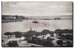 Old Postcard Geneva Harbor